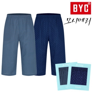 BYC 신상 ECF3050 모시메리쿨7부남성파자마 빅사이즈잠옷바지