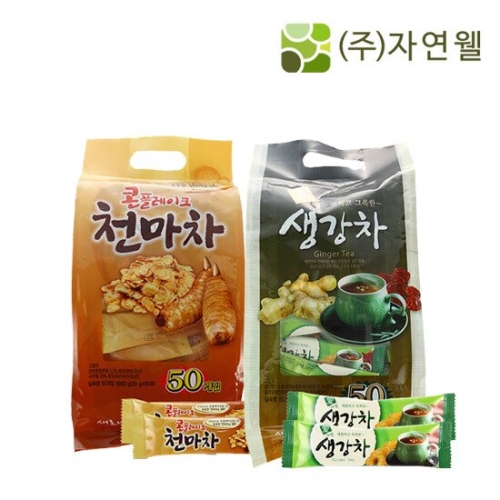 동일식품  콘플레이크 천마차 50개입 + 생강차 50개입