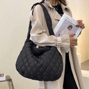 라일리 Rly 여자 오피스 룩 빅 숄더 백 퀼팅 크로스 가방 33395878