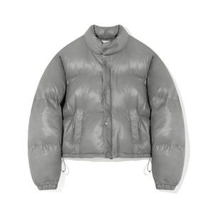 코드그라피 CODEGRAPHY 우먼 WAVE 로고 Hype 글로시 컬러링 크롭 푸퍼_그레이 CBCWWHH031GR 360