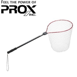 프록스  송어 트라우트 뜰채 러버 랜딩 네트 숏 그립 깊이 45cm PX70419CRK
