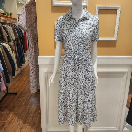 BCBG 여름25 버터 프린터 원피스 B5B5O650