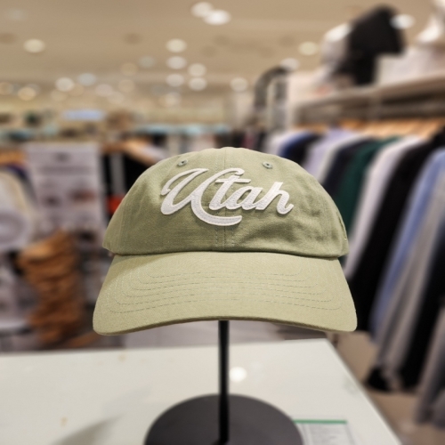 엔비 NBA 에이 UTA 펠트 아플리케 소프트 볼캡 공용 레터링 그린 N255AP283P50