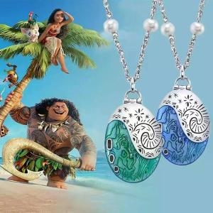 영화  모아나 테파티 테피티 심장 조개 목걸이 펜던트270403 402807