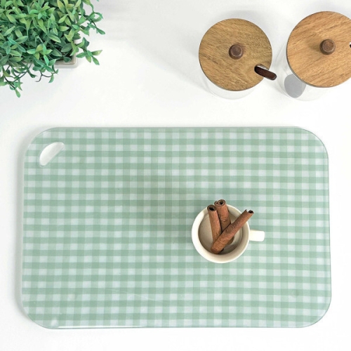 미래생활 르웨이 로흐야 그린체크 아크릴도마