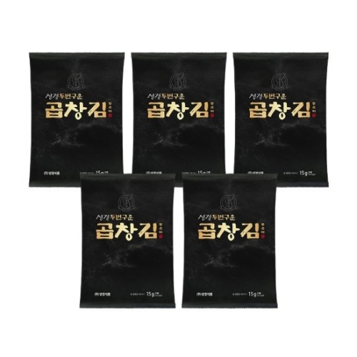 성경식품 지도표성경김 두번구운 곱창김 15g