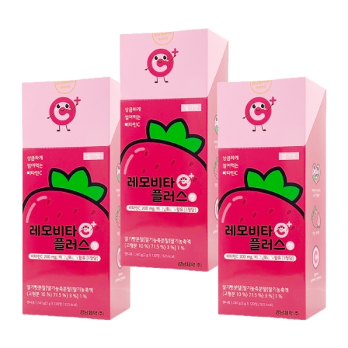 경남제약 레모비타플러스정 딸기맛 120정