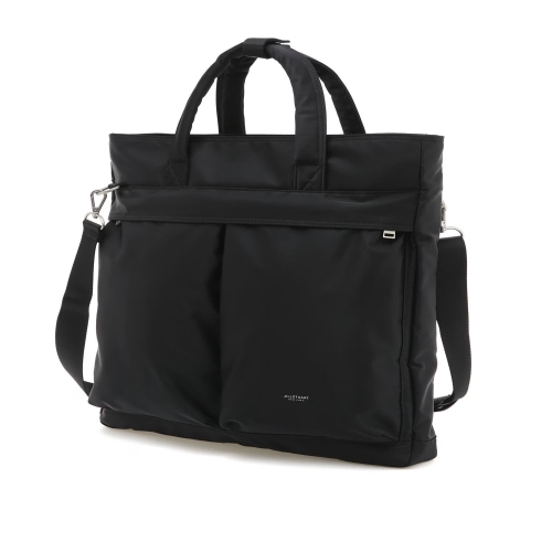 질스튜어트 액세서리 남성 급상승EVAN 에반 블랙 투포켓 나일론 세로형 토트백 겸 크로스백 JUBA5F502BK