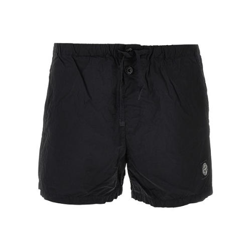 스톤아일랜드 남성 나일론 메탈 가먼트 다이드 쇼츠 팬츠 블랙_B100006S0043V0029