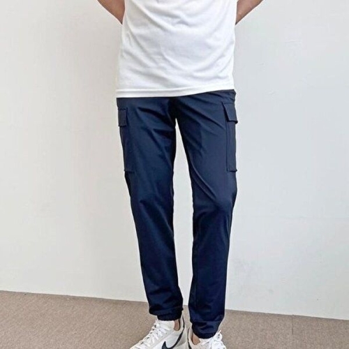 셀러허브 JHQPS9UR_4B 남성 네이비 남자바지 슬림핏 편한 조거 바지