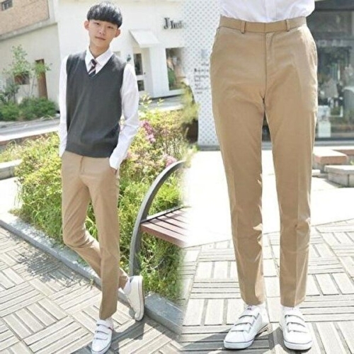 셀러허브 JHQQ81SV_4B 베이지 교복바지 교복쇼핑몰 남자