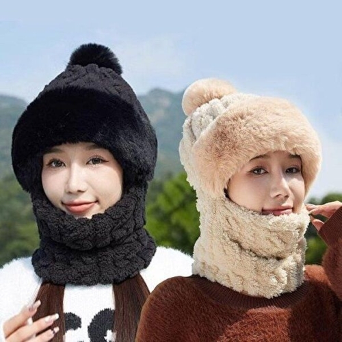 셀러허브 패션 JHQS8IOB_4B 코디 꽈배기 왕방울모자 전체 뽀글이 털 모자