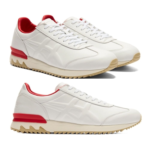 오니츠카타이거 캘리포니아 78 EX 화이트 레드 남성 여성 스니커즈 1183C428-100