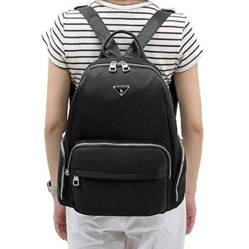 셀러허브 JHQQRS30_4B 여성 아줌마가방 데일리 검정 책가방 백팩