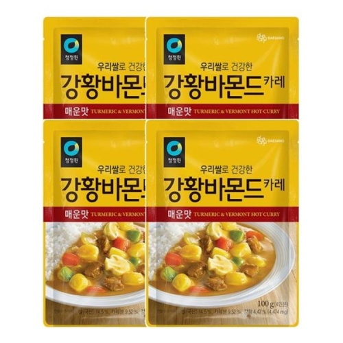 대상 청정원 우리쌀 강황바몬드 매운맛 100g