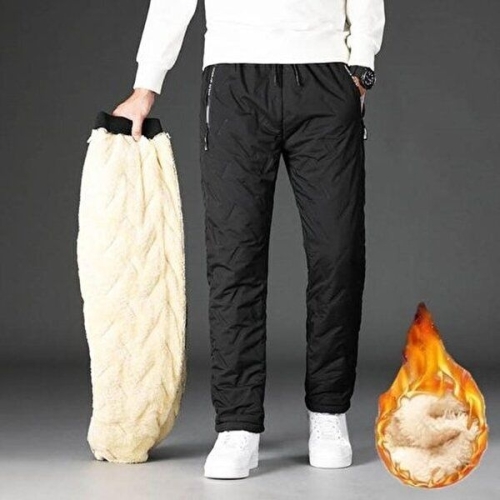 셀러허브 JHQS8XY6_4B겨울 혹한기 양털바지 소프트 퍼 안감 바지