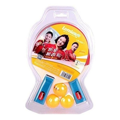 셀러허브  JHMMQ7RV_55 세트/ 우드그립 라켓2개+공3개