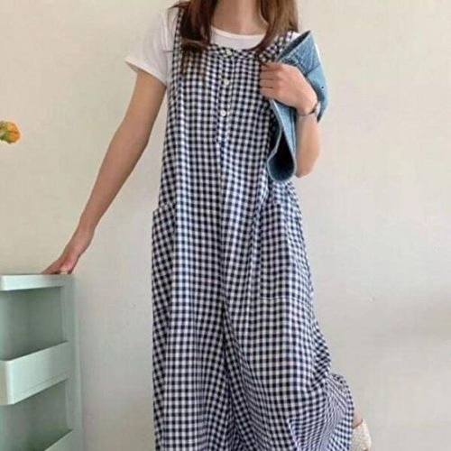 셀러허브 패션 JHQSY5PF_51IB F36726 면마 멜빵바지 점프슈트 와이드 GWM