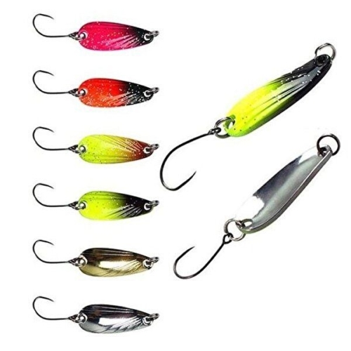 셀러허브  JH7M7R1T_53DF MS 송어 산천어 낚시 송어스푼 줄무늬 2.5g