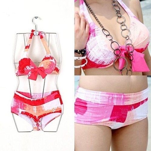 셀러허브  JHP8PQQT_53DR 유니크 베이직 패턴 그래픽 비키니