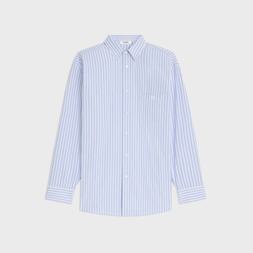 셀린느 오버사이즈 스트라이프 코튼 셔츠 2C7490750.CBA2