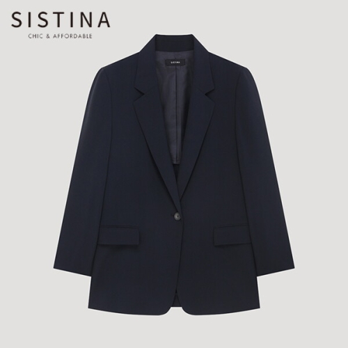 시스티나 SISTINA 데일리 싱글 원버튼 자켓_AWWJKP21020_BK