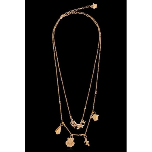 베르사체  로고 레터링 참 목걸이 10210011A00620 3J000 T