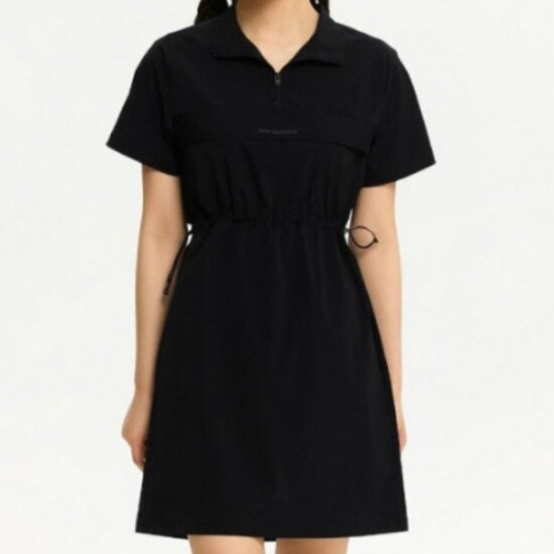 뉴발란스 M 반팔티 RQK NBNKE3W612-19 W FROZEN 우븐 스트레치 카라형 반팔 원피스 BLACK