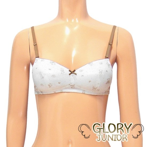 글로리 75AA~90AA/주니어2단계 자카드면 무빙브라