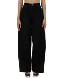 하이 쿠레 웨이스트 와이드 블랙 진 HEW03296DF119 L0857