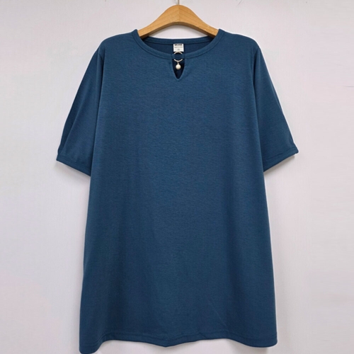 나야홍 아이우먼 엠블럼고스느낌티셔츠 MNU536M505 빅사이즈