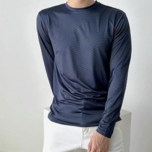 셀러허브 JHQPS9RV_4B 남성 여름 조거 폭염 라운드 긴팔티 이너 쿨