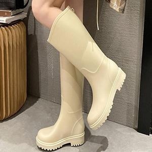 셀러허브 JHQOS844_4B 여성 2컬러 롱장화 여름 롱 레인부츠 롱장화