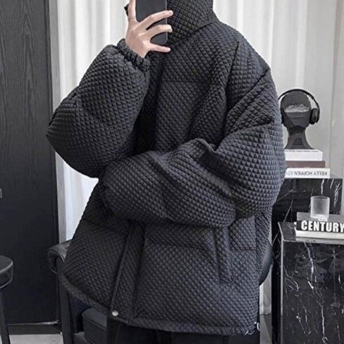 셀러허브 JHQS8XYX_4B남성 유니크 깔끔한패딩 패턴 점퍼 아우터