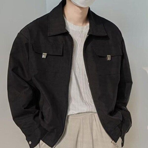 셀러허브 JHQS8YIH_4B데일리 남성 야상점퍼 캐주얼한 가슴 점퍼