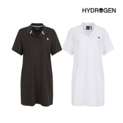 하이드로겐 여성 테리 반팔 원피스 H21D2OP603 227423