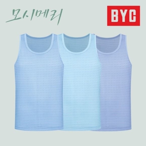 BYC 남성 모시메리 런닝 세트_ECF3052