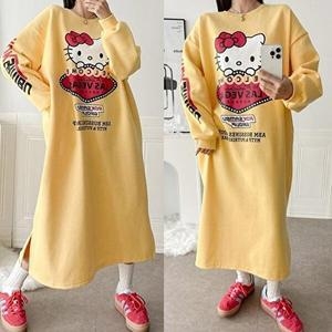 셀러허브 패션 해피베가스나염롱원피스 412T554S 빅사이즈 여성의류