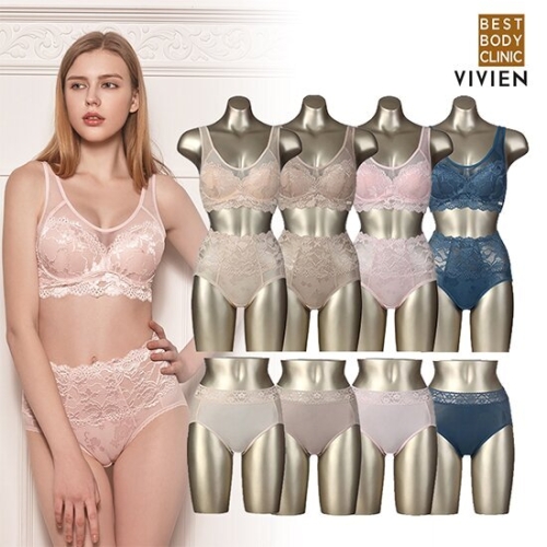 비비안 BBC 썸머 브라팬티 4세트+팬티4종