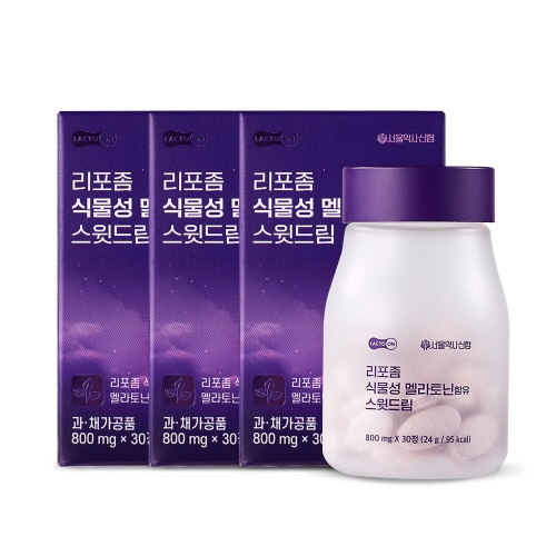 서울약사신협 락토온 리포좀 식물성 멜라토닌 2mg 함유 스윗드림 30정