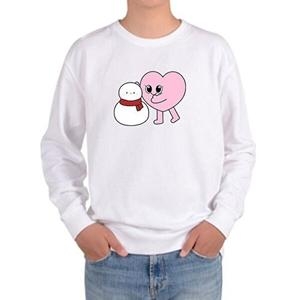 셀러허브 패션 JHP1OT62_51HD 맨투맨 하트 눈사람을 만들다 눈사람에게