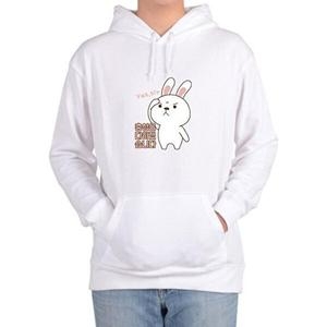 셀러허브 패션 JHP1OT97_51HD 후드티 남자후드티 토끼군인 YES 흰토끼