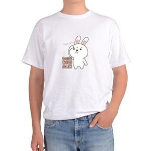 셀러허브 패션 JHP1OT95_51HD 반팔티 반팔면티 토끼군인 YES MAN 흰토끼