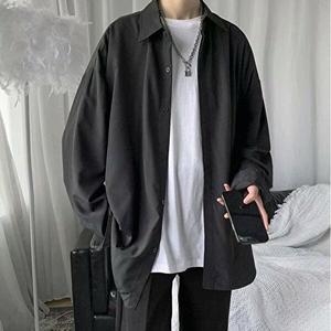 셀러허브 패션 JHP0S6TQ_51HD 남자 긴팔 봄아우터 깔끔한 셔츠 남방 훈남