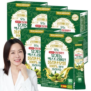리얼메디온 오늘 올리브 얼라이브 유기농 엑스트라버진 압착 올리브유 300ml(10mlx30포)