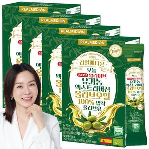 리얼메디온 오늘 올리브 얼라이브 유기농 엑스트라버진 압착 올리브유 300ml(10mlx30포)