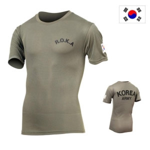 쿨론 군헌터 ROKA 로카 카키 반팔 군인 군대 티셔츠 11479797
