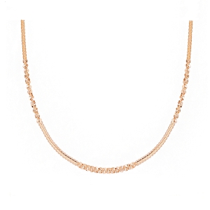 이랜드 로이드 14K 반짝이 복합 체인 베이직 목걸이 LNC25002G