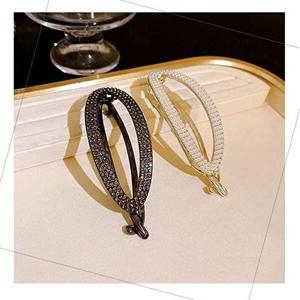 셀러허브 패션 JHP4O7Q1_51JB 오벌 라운드 디자인 진주 큐빅 머리핀