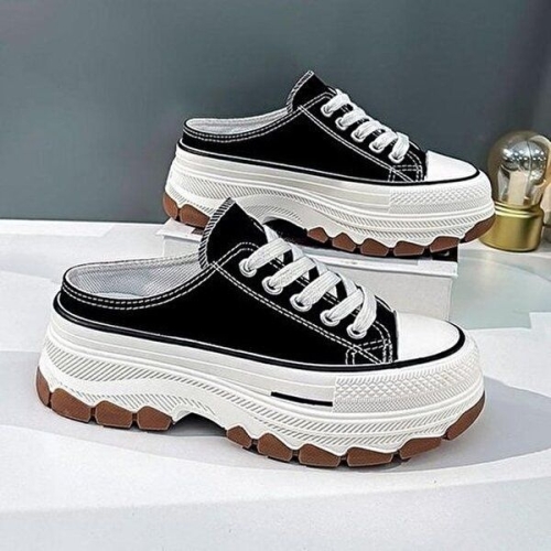 셀러허브 패션 JHP2PO24_51IM 키높이 뮬 스니커즈 통굽 데일리슈즈